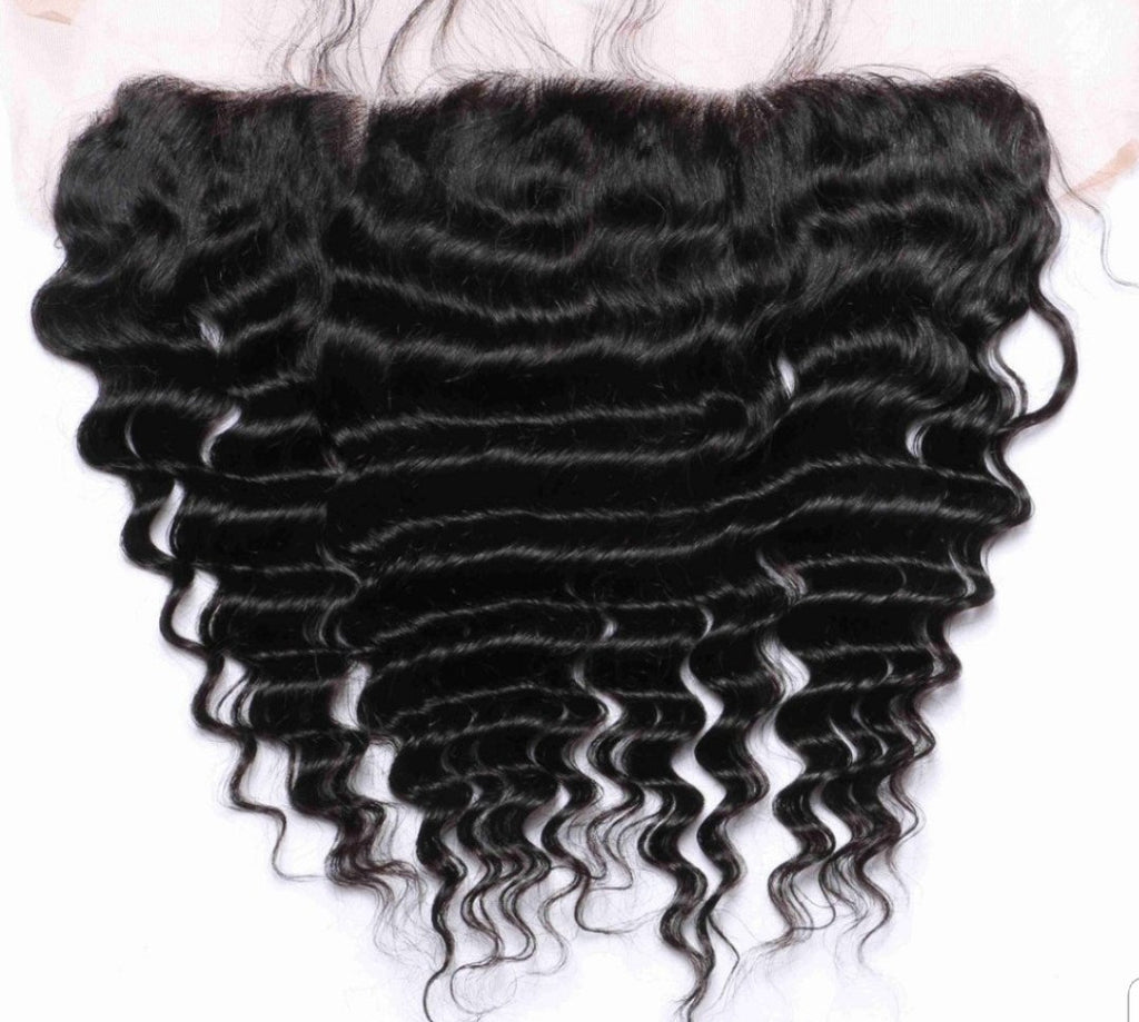 Top Virgin Deep Wave Human Hair Frontals