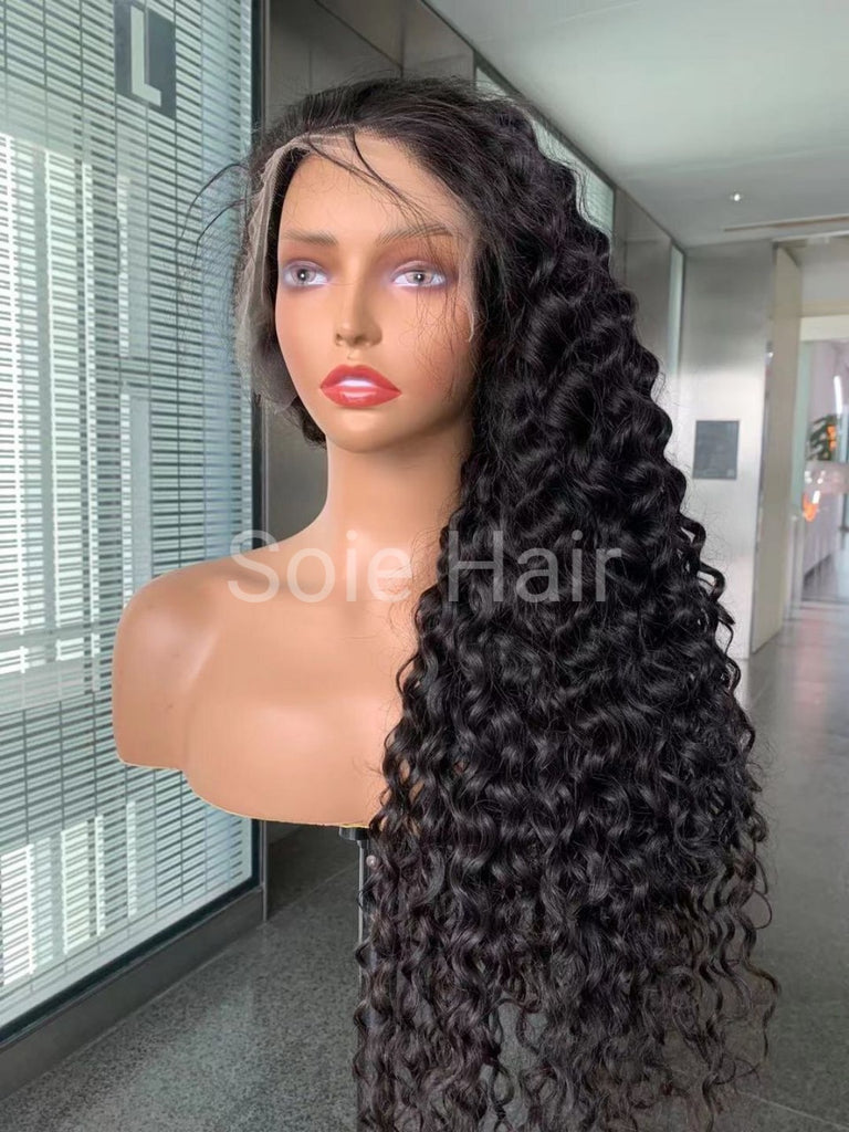 Natural Curly Lace Frontal Wigs