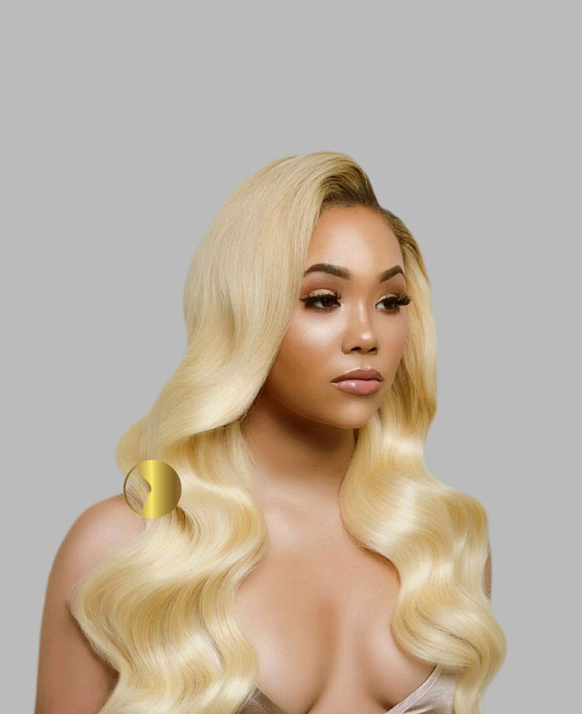 Raw Blonde Body Wave Virgin Hair Extensions - Steamed