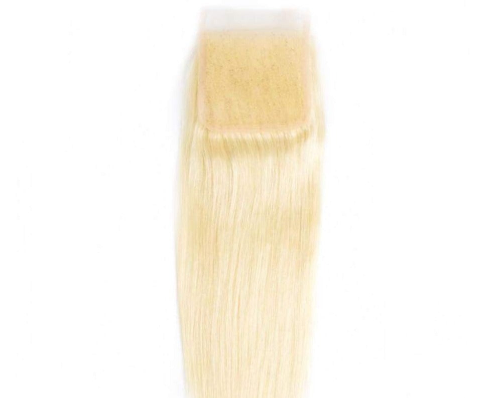 Brazilian Blonde Straight Virgin Hair Closures by Soie Virgin Hair Extensions