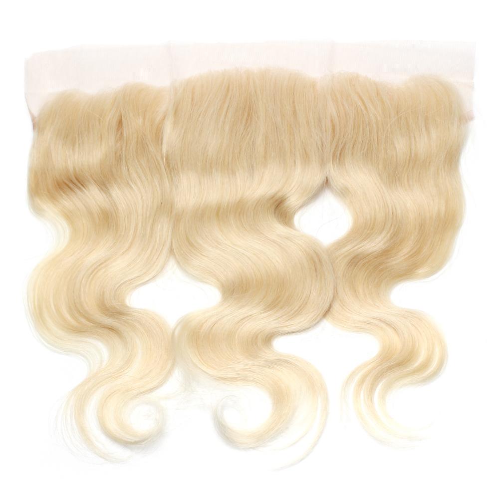 100% Virgin Blonde 613 Body Wave Human Hair Frontals